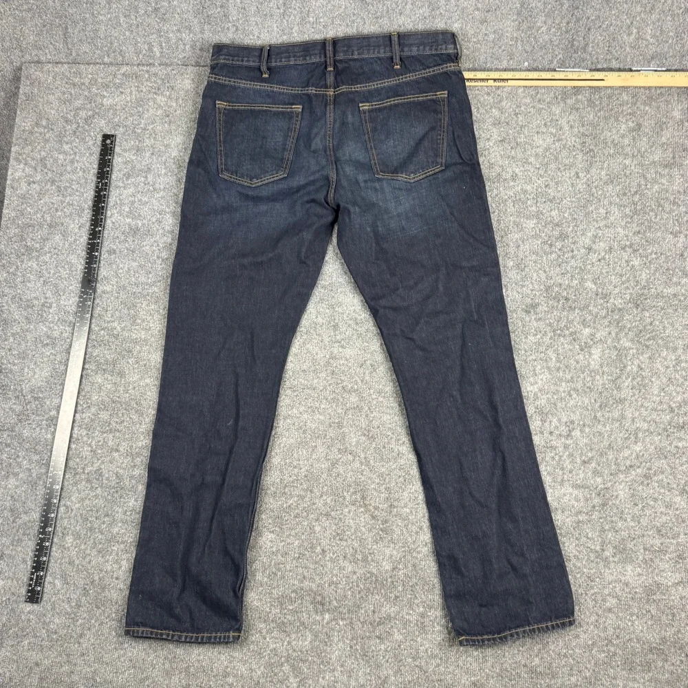 Old Navy Jeans Mens Size 38x34 Dark Wash Slim Fit Famous Denim Casual Cotton